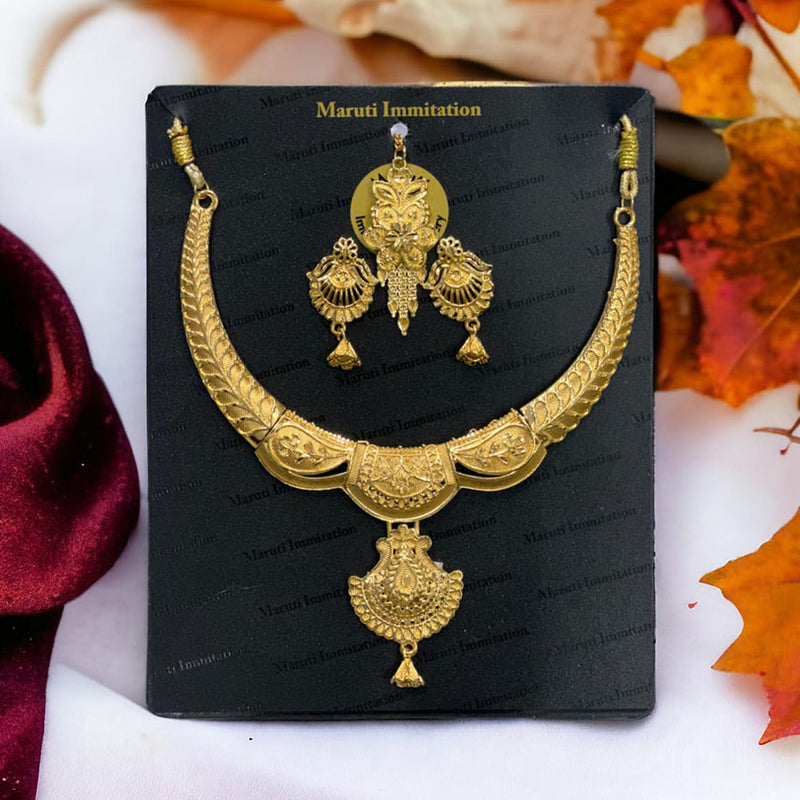 Maruti Immitation Gold Plated Necklace Set