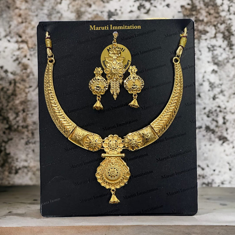 Maruti Immitation Gold Plated Necklace Set