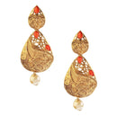 Hania Jewels Gold Plated Pota Stone Dangler Earrings