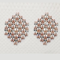 Urthn Cubic Zirconia Stone Classic Stud Earrings