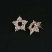 Urthn Cubic Zirconia Stone Classic Stud Earrings