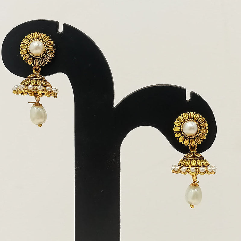 Dariyalal Sales Gold Plated Jhumki Earrings