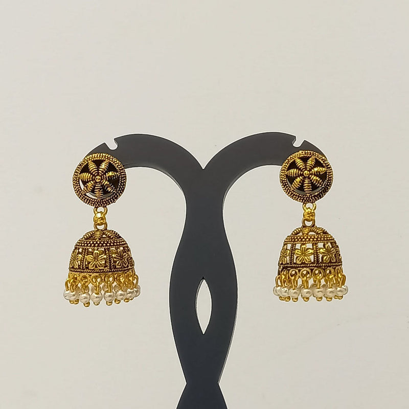 Dariyalal Sales Gold Plated Jhumki Earrings