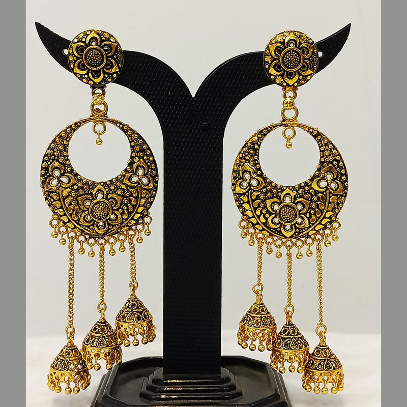 Dariyalal Sales Gold Plated Jhumki Earrings