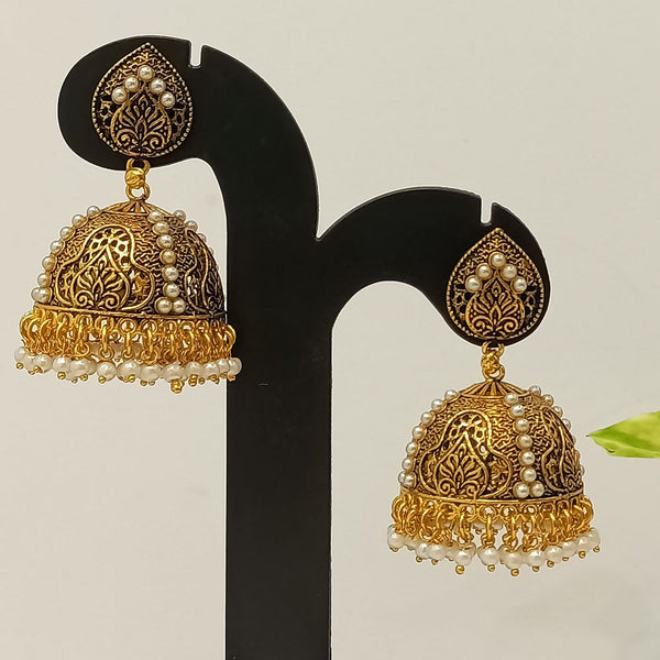 Dariyalal Sales Gold Plated Jhumki Earrings