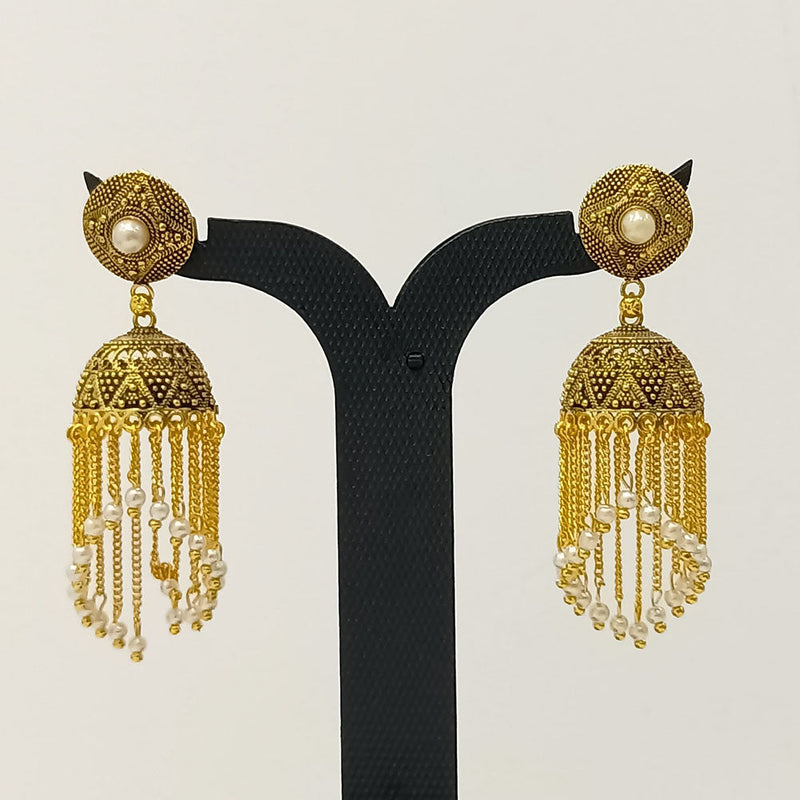 Dariyalal Sales Gold Plated Jhumki Earrings