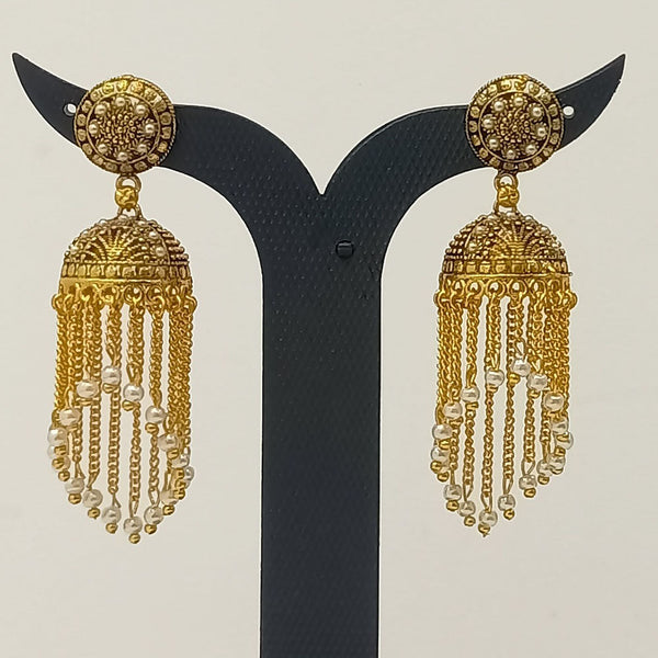 Dariyalal Sales Gold Plated Jhumki Earrings