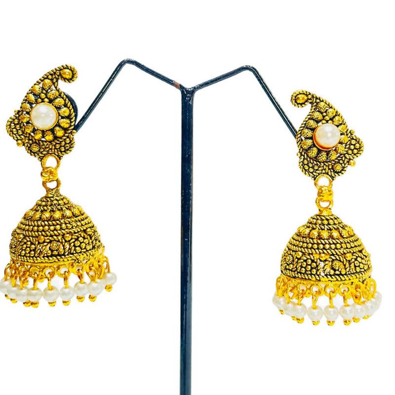 Dariyalal Sales Gold Plated Jhumki Earrings