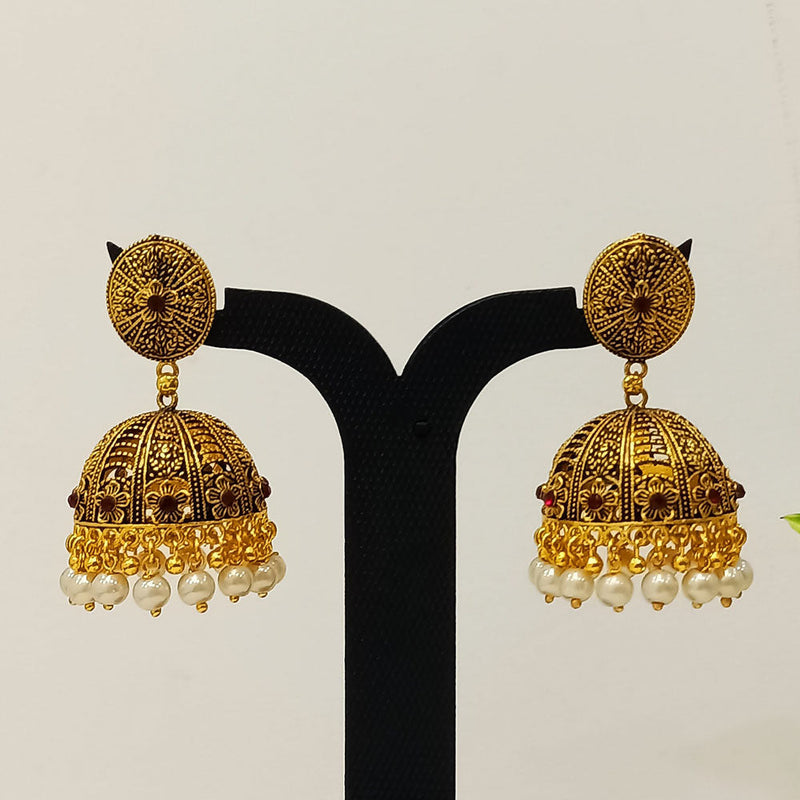 Dariyalal Sales Gold Plated Jhumki Earrings