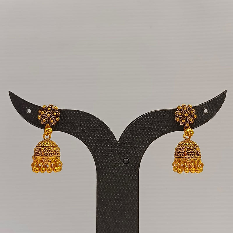 Dariyalal Sales Gold Plated Pearl Jhumki Earrings