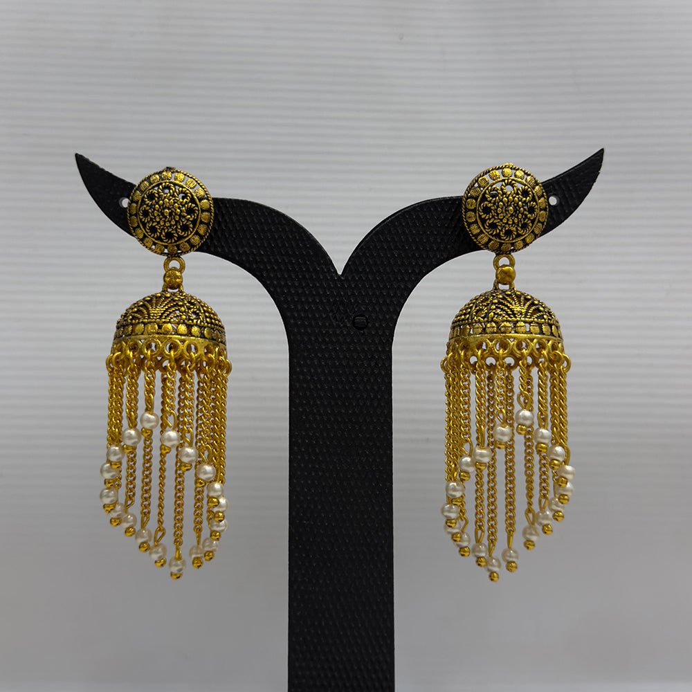 Dariyalal Sales And Pearl Jhumki Earrings