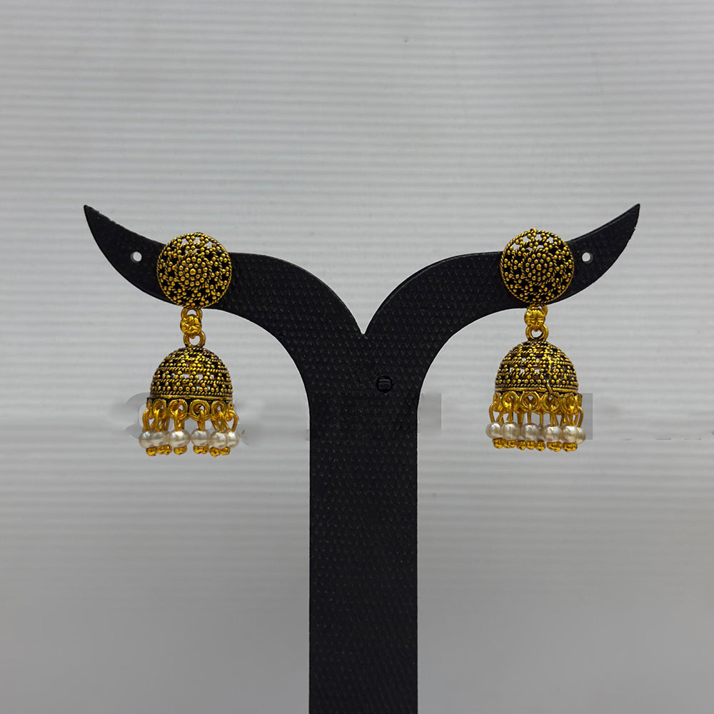 Dariyalal Sales Royal Pearl Ethnic Jhumki Earrings (Pack of 12 & 24)