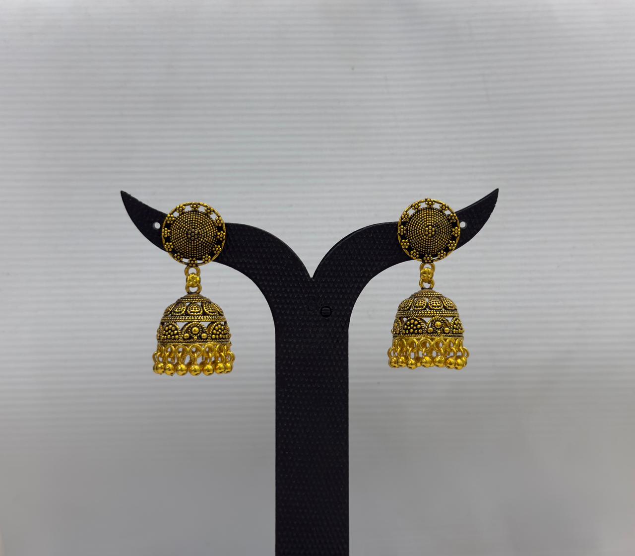 Dariyalal Sales Royal Pearl Ethnic Jhumki Earrings (Pack of 12 & 24)