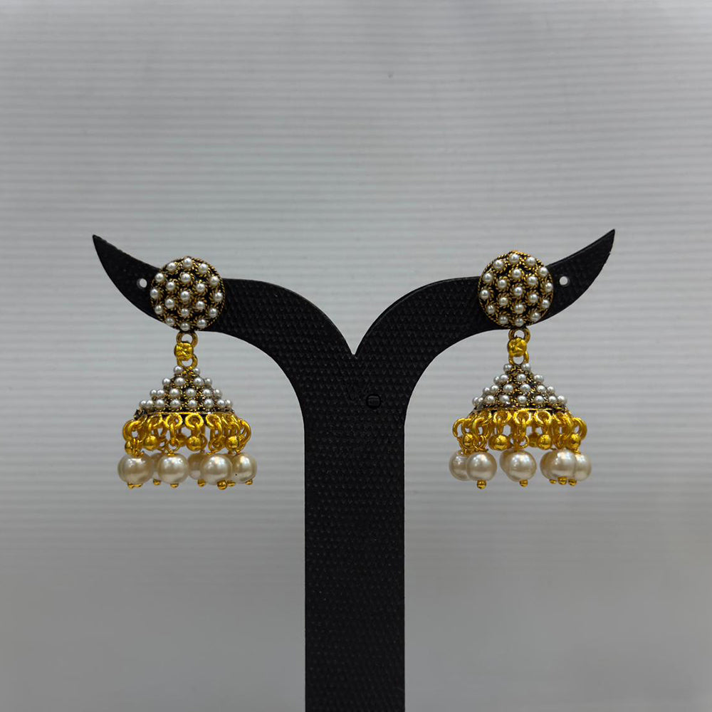 Dariyalal Sales Royal Pearl Ethnic Jhumki Earrings (Pack of 12 & 24)