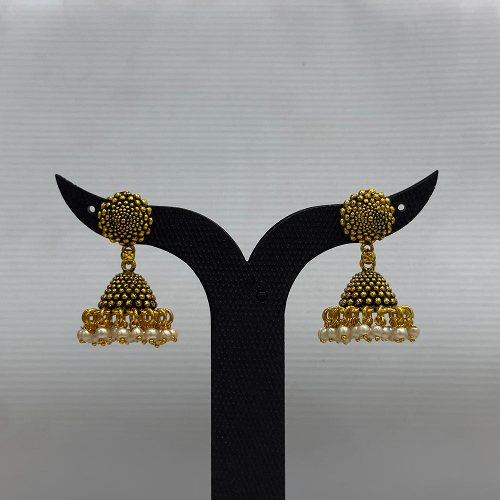 Dariyalal Sales Royal Pearl Ethnic Jhumki Earrings (Pack of 12 & 24)