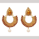 Hania Jewels Traditional Round Shape and Pearl Dangler Earrings