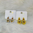 VM Imitation Gold Plated And Silver Plated Dangler Earrings