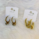 VM Imitation Gold Plated And Silver Plated Dangler Earrings