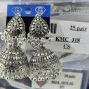 VM Imitation Oxidised Plated Ghungroo Jhumki Earrings