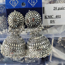 VM Imitation Oxidised Plated Ghungroo Jhumki Earrings