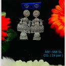 VM Imitation Oxidised Plated Jhumki Earrings