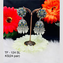 VM Imitation Oxidised Plated Jhumki Earrings