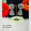 VM Imitation Oxidised Plated Jhumki Earrings