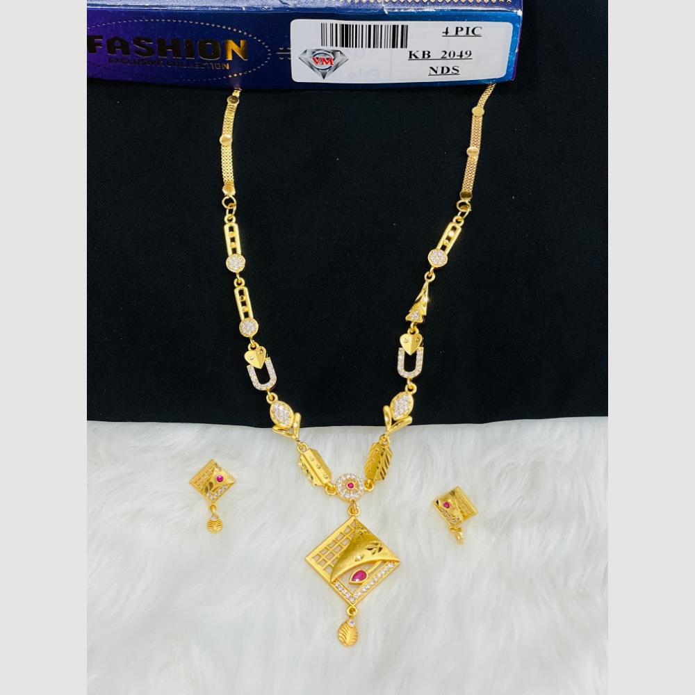 VM Imitation Gold Plated Austrian Stone Necklace Set