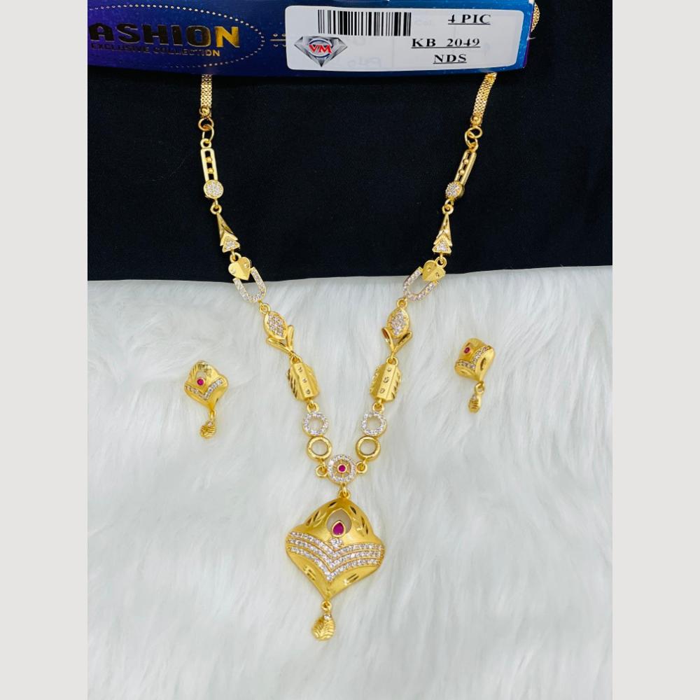 VM Imitation Gold Plated Austrian Stone Necklace Set