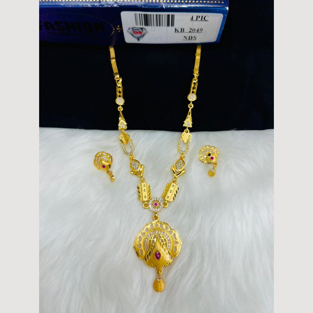 VM Imitation Gold Plated Austrian Stone Necklace Set