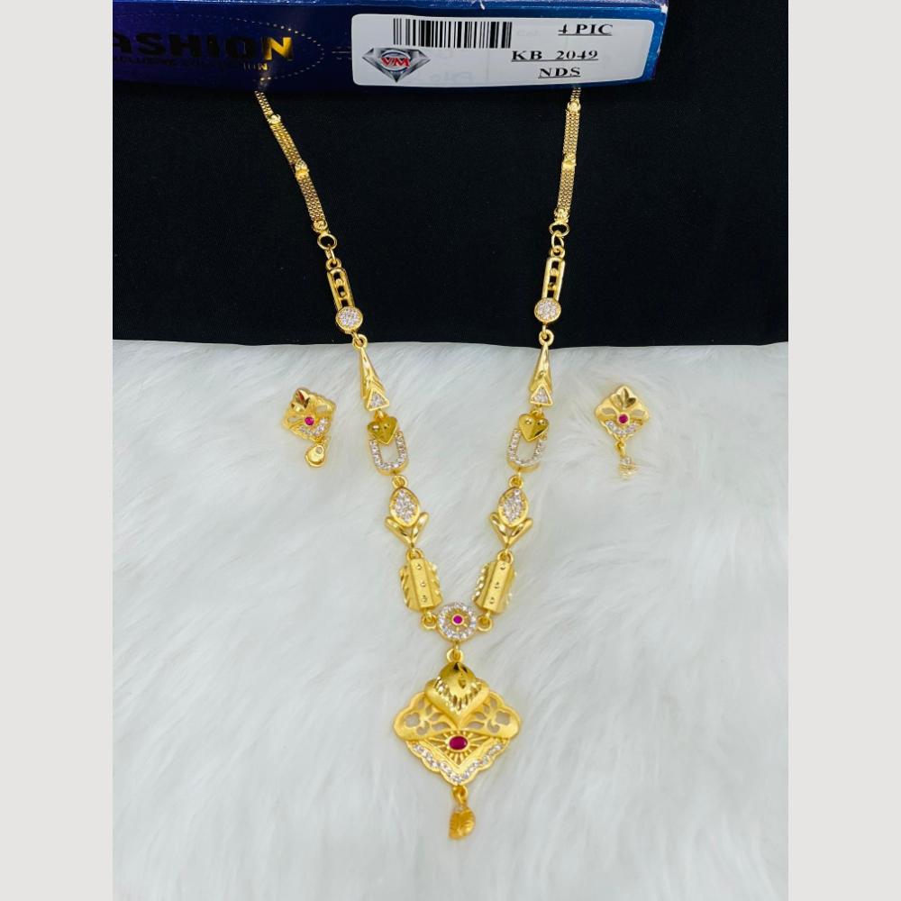 VM Imitation Gold Plated Austrian Stone Necklace Set