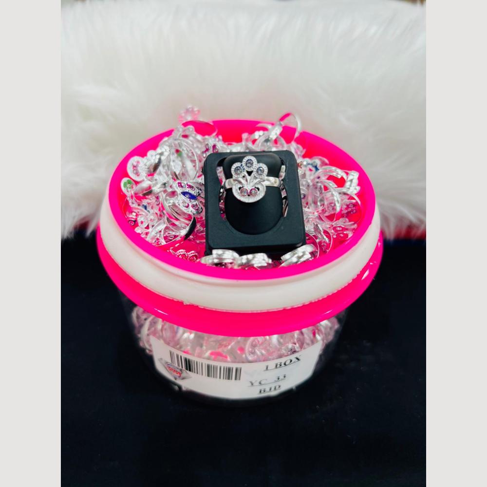 VM Imitation Silver Plated Multi Color Toe Ring