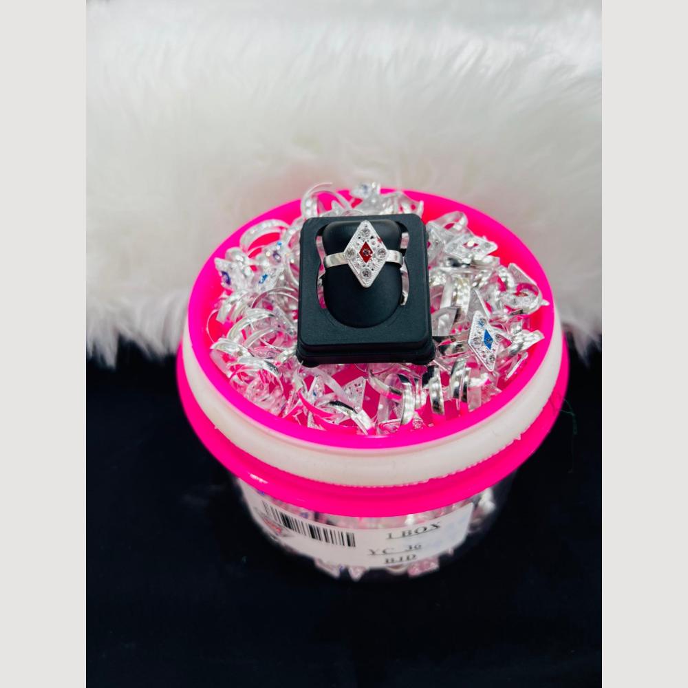 VM Imitation Silver Plated Multi Color Toe Ring