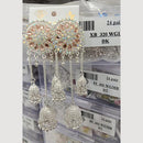 VM Imitation Silver Plated Jhumki Earrings
