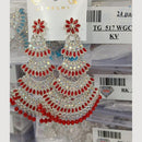 VM Imitation Silver Plated Dangler Earrings