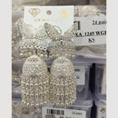 VM Imitation Silver Plated Jhumki Earrings