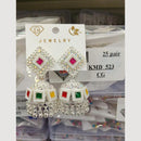 VM Imitation Silver Plated Jhumki Earrings