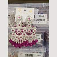 VM Imitation Silver Plated Dangler Earrings