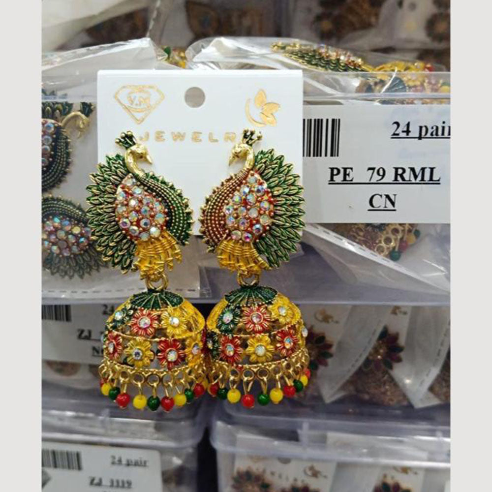 VM Imitation Gold Plated Jhumki Earrings