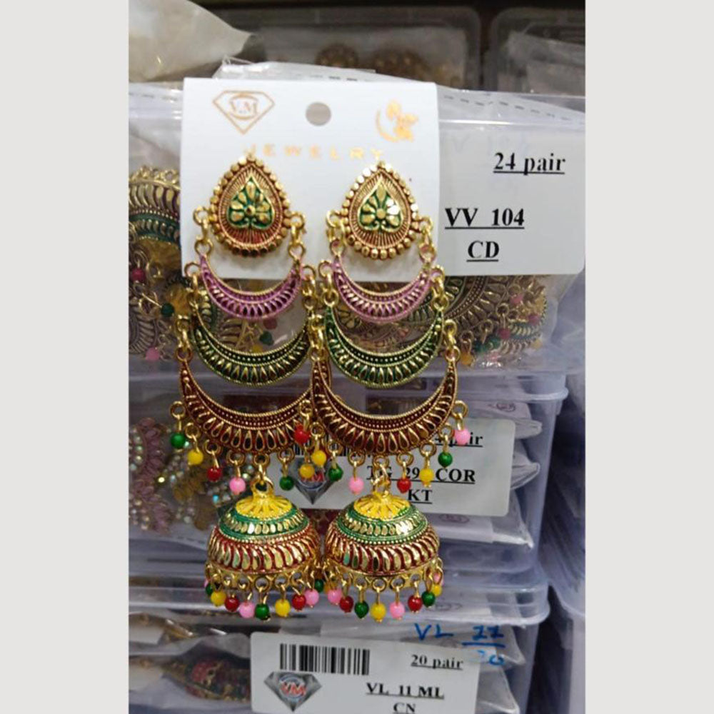 VM Imitation Gold Plated Jhumki Earrings