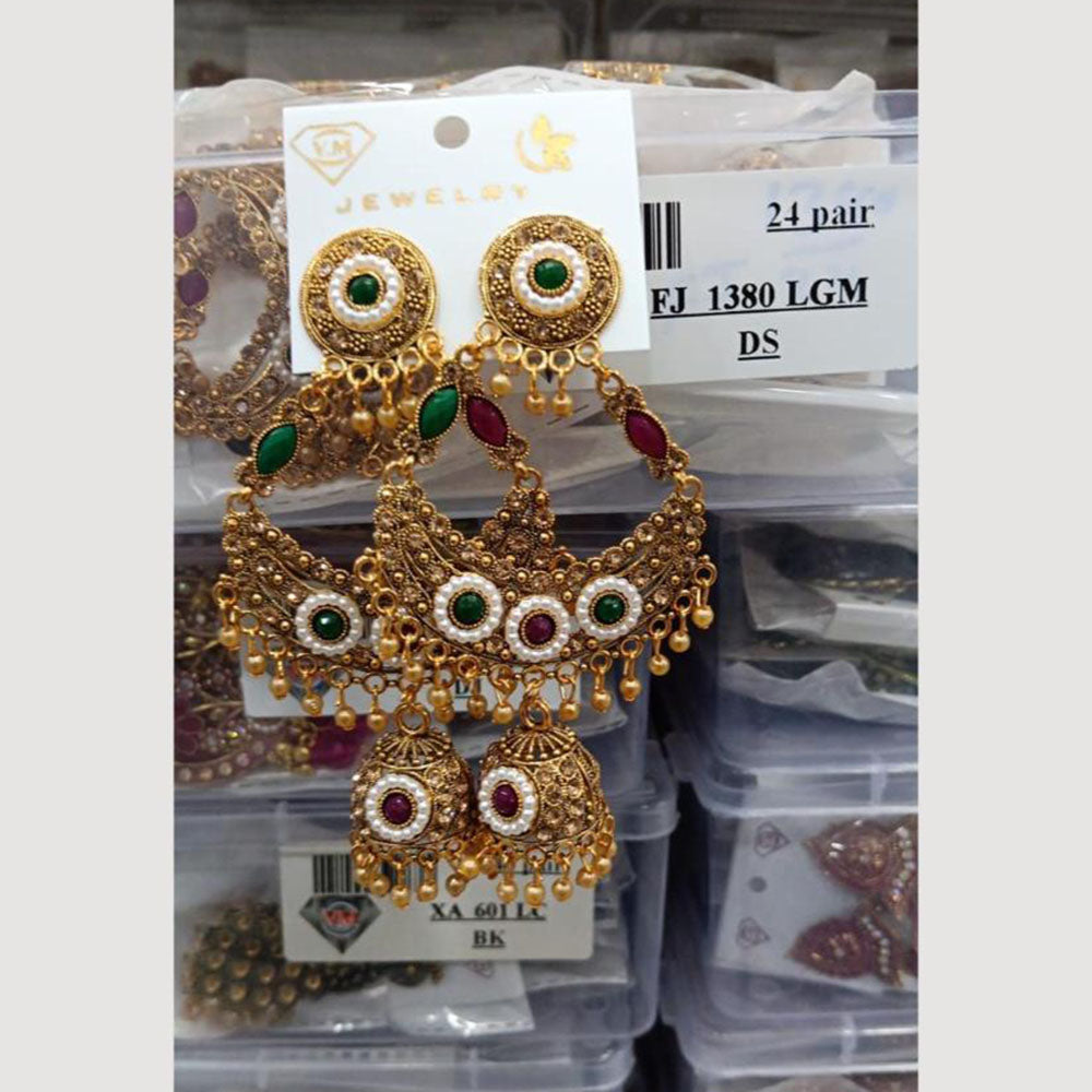 VM Imitation Gold Plated Jhumki Earrings