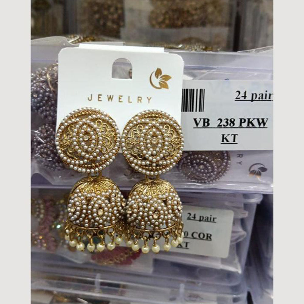 VM Imitation Gold Plated Jhumki Earrings