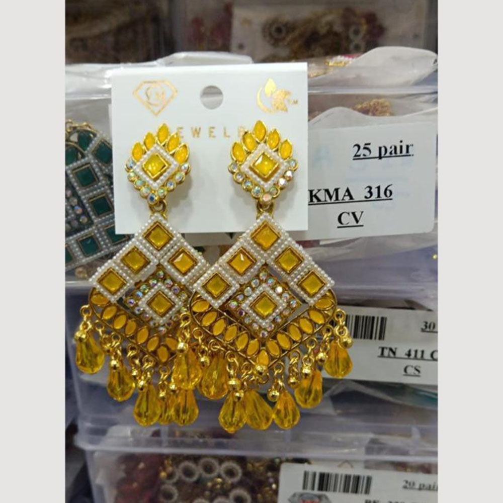 VM Imitation Gold Plated Dangler Earrings