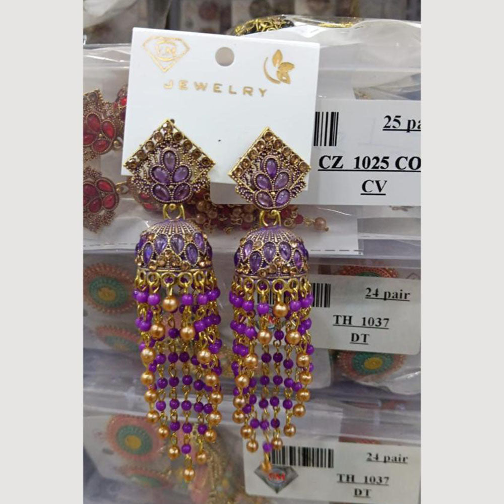 VM Imitation Gold Plated Jhumki Earrings