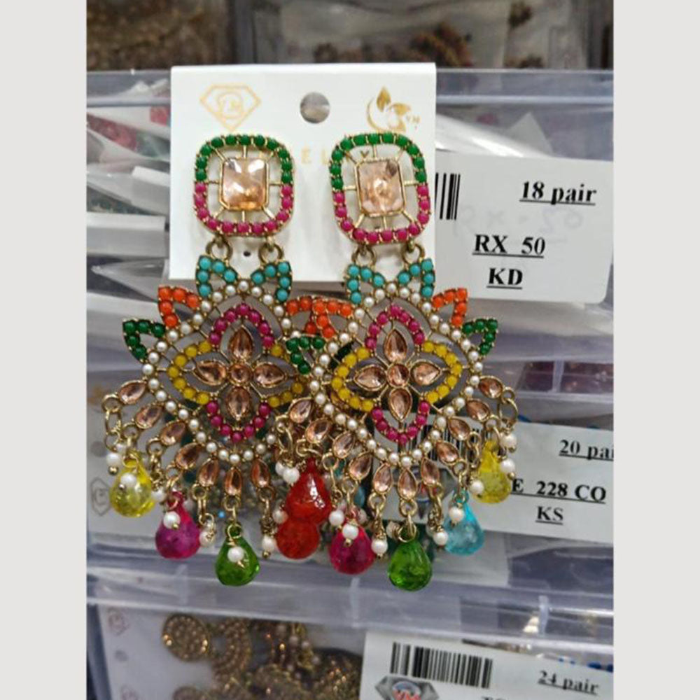 VM Imitation Gold Plated Dangler Earrings