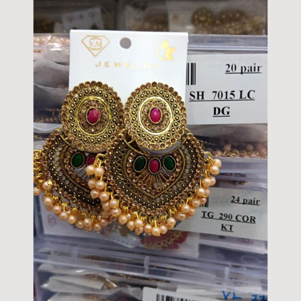 VM Imitation Gold Plated Dangler Earrings