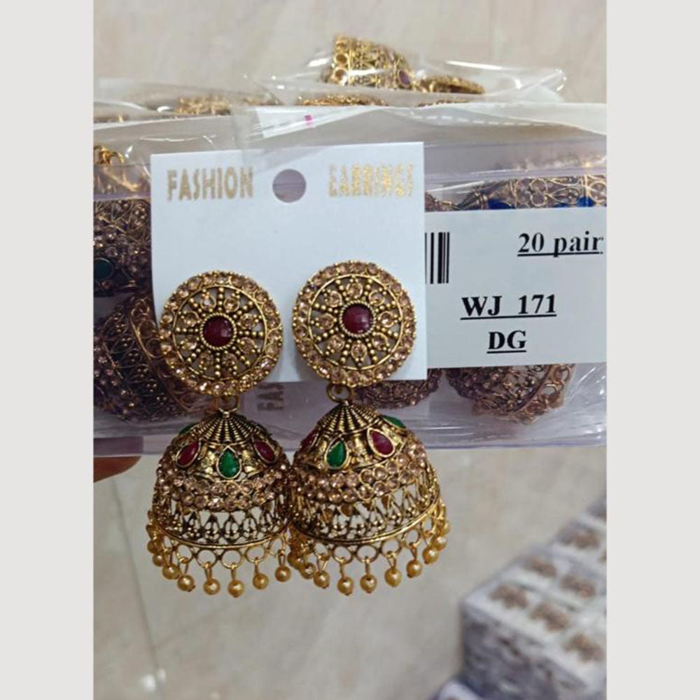 VM Imitation Gold Plated Jhumki Earrings