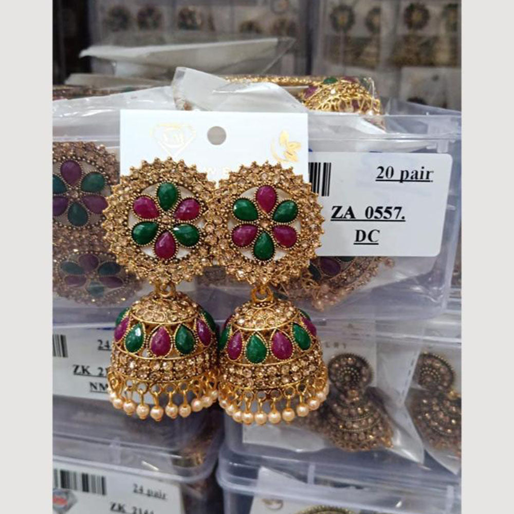 VM Imitation Gold Plated Jhumki Earrings
