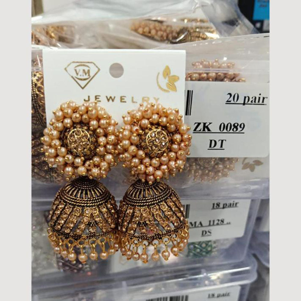 VM Imitation Gold Plated Jhumki Earrings