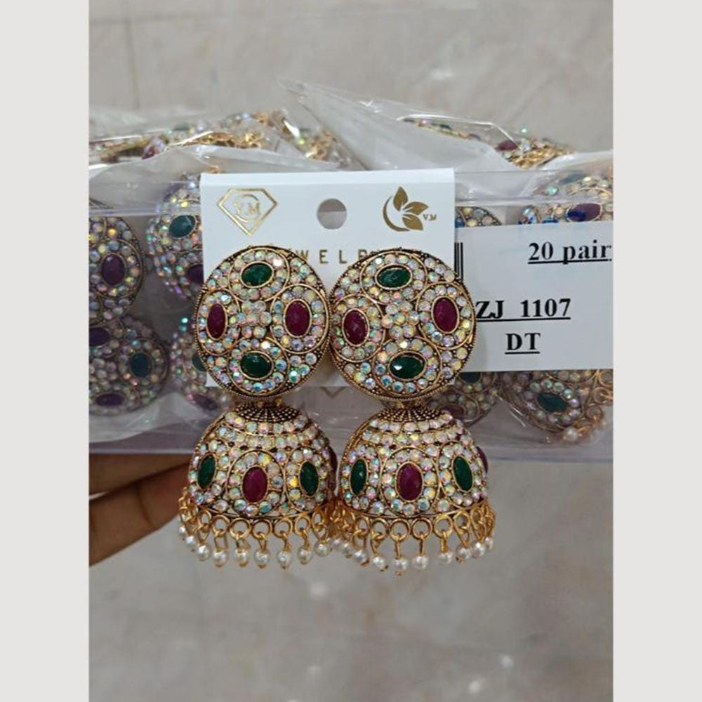 VM Imitation Gold Plated Jhumki Earrings